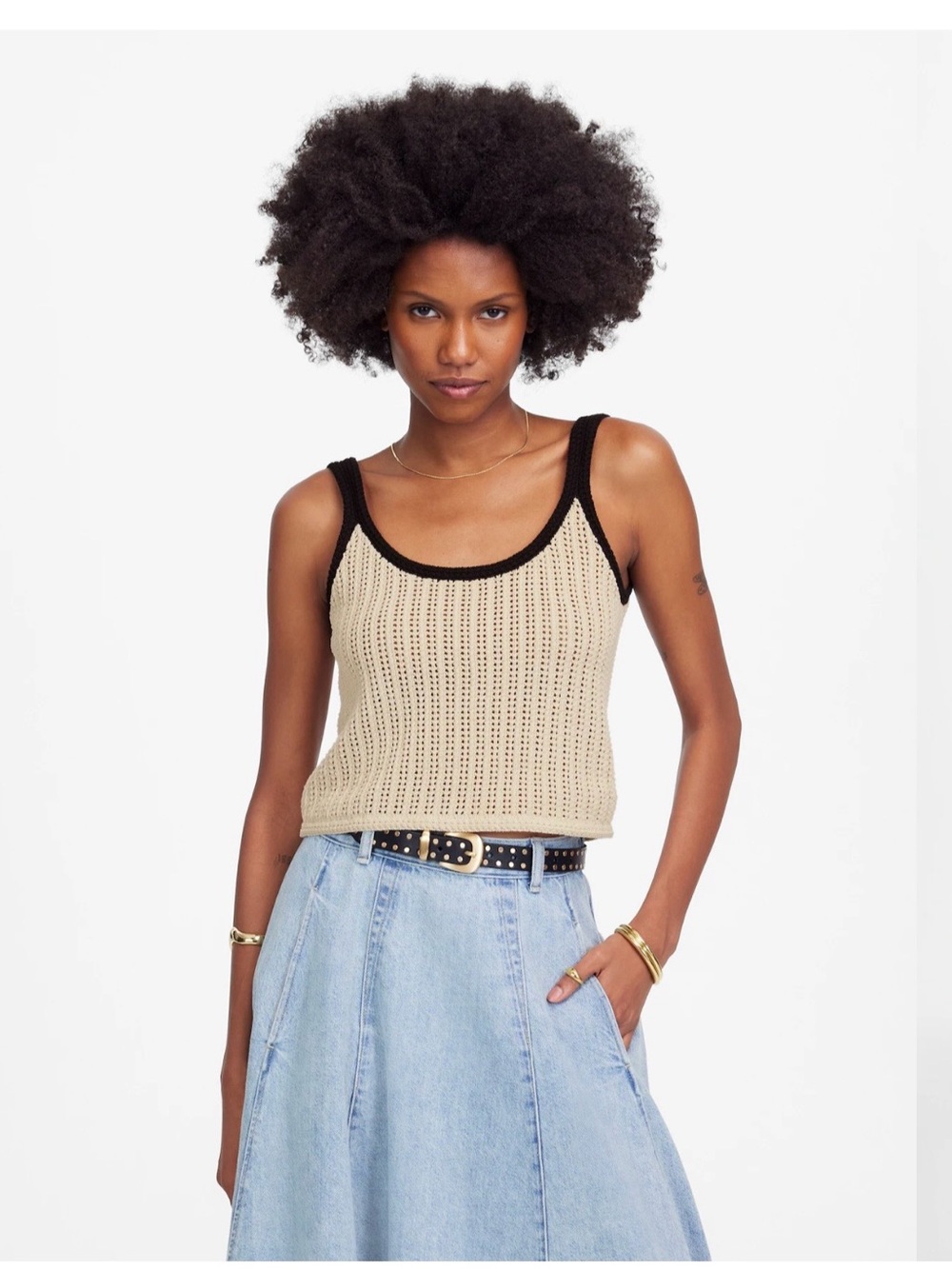 Madewell Open-Stitch Sweater Tank